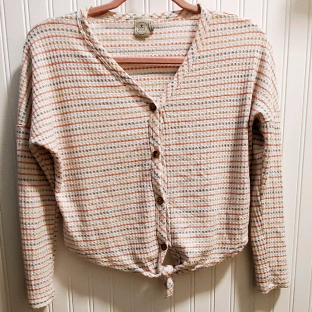 Paper Crane Tie Crop Top